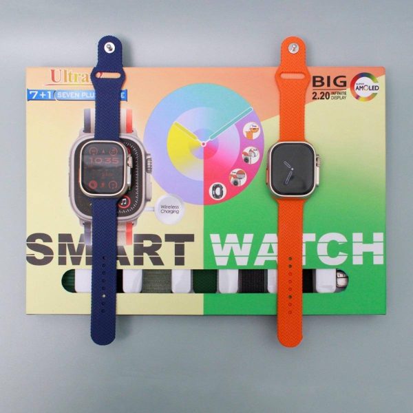 7+1 Ultra 2 – 50mm Ips Display Smart Watch (random Color)