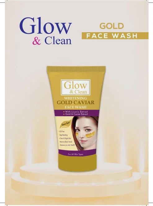 Glow & Clean Whitening Gold Caviar Face Wash