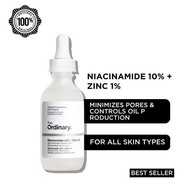 The Ordinary Niacinamide 10% + Zinc 1% 30ml Serum For All Skin Types