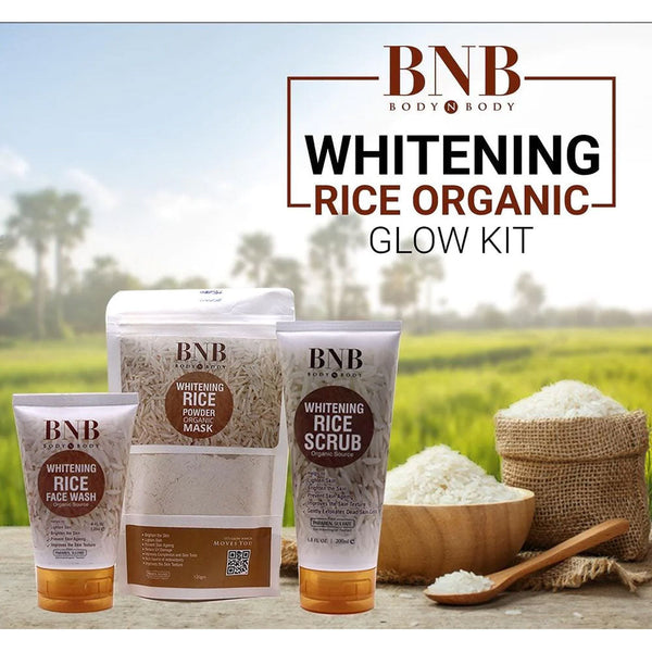 BNB Whitening Rice Extract Bright & Glow Kit | Best Quality Glow Kit