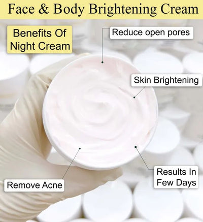 Night Cream For Bright, White And Clear Skin.